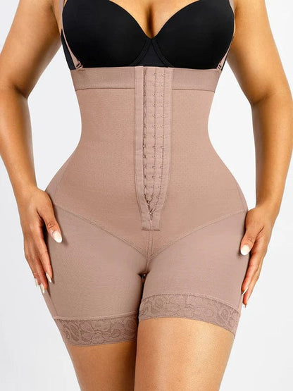 CurvyPower | NL Waist Trainer Beige / S Elegant Lace Waist Trainer Compression Shapewear Shorts