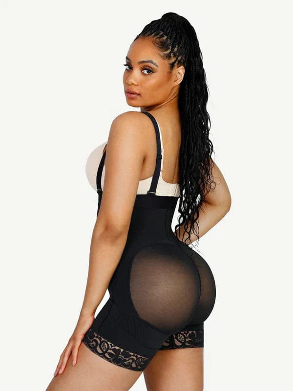 CurvyPower | NL Waist Trainer Elegant Lace Waist Trainer Compression Shapewear Shorts
