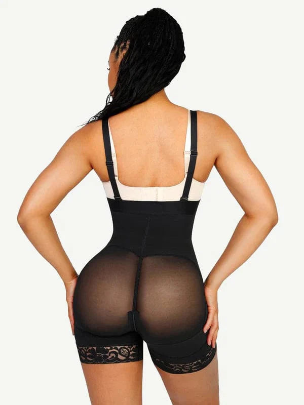CurvyPower | NL Waist Trainer Elegant Lace Waist Trainer Compression Shapewear Shorts