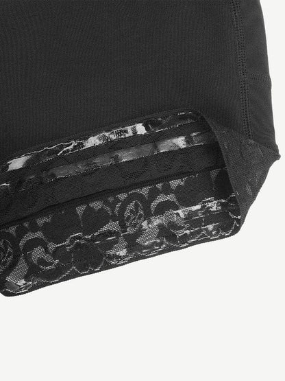 CurvyPower | NL Waist Trainer Elegant Lace Waist Trainer Compression Shapewear Shorts