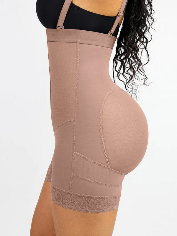 CurvyPower | NL Waist Trainer Elegant Lace Waist Trainer Compression Shapewear Shorts