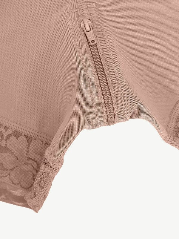 CurvyPower | NL Waist Trainer Elegant Lace Waist Trainer Compression Shapewear Shorts