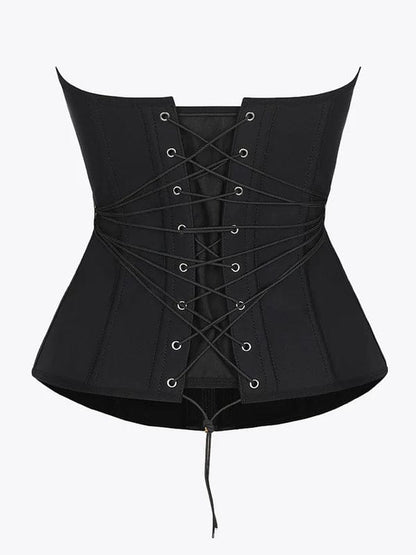 CurvyPower | NL Waist Trainer Steel-Boned Waist Trainer Shapewear with Fan Lacing and Adjustable Front Buckle