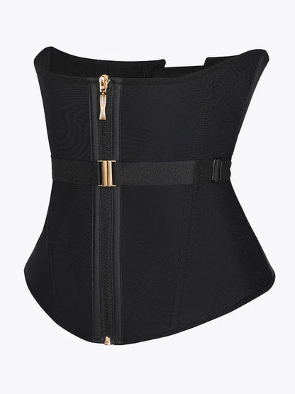 CurvyPower | NL Waist Trainer Steel-Boned Waist Trainer Shapewear with Fan Lacing and Adjustable Front Buckle